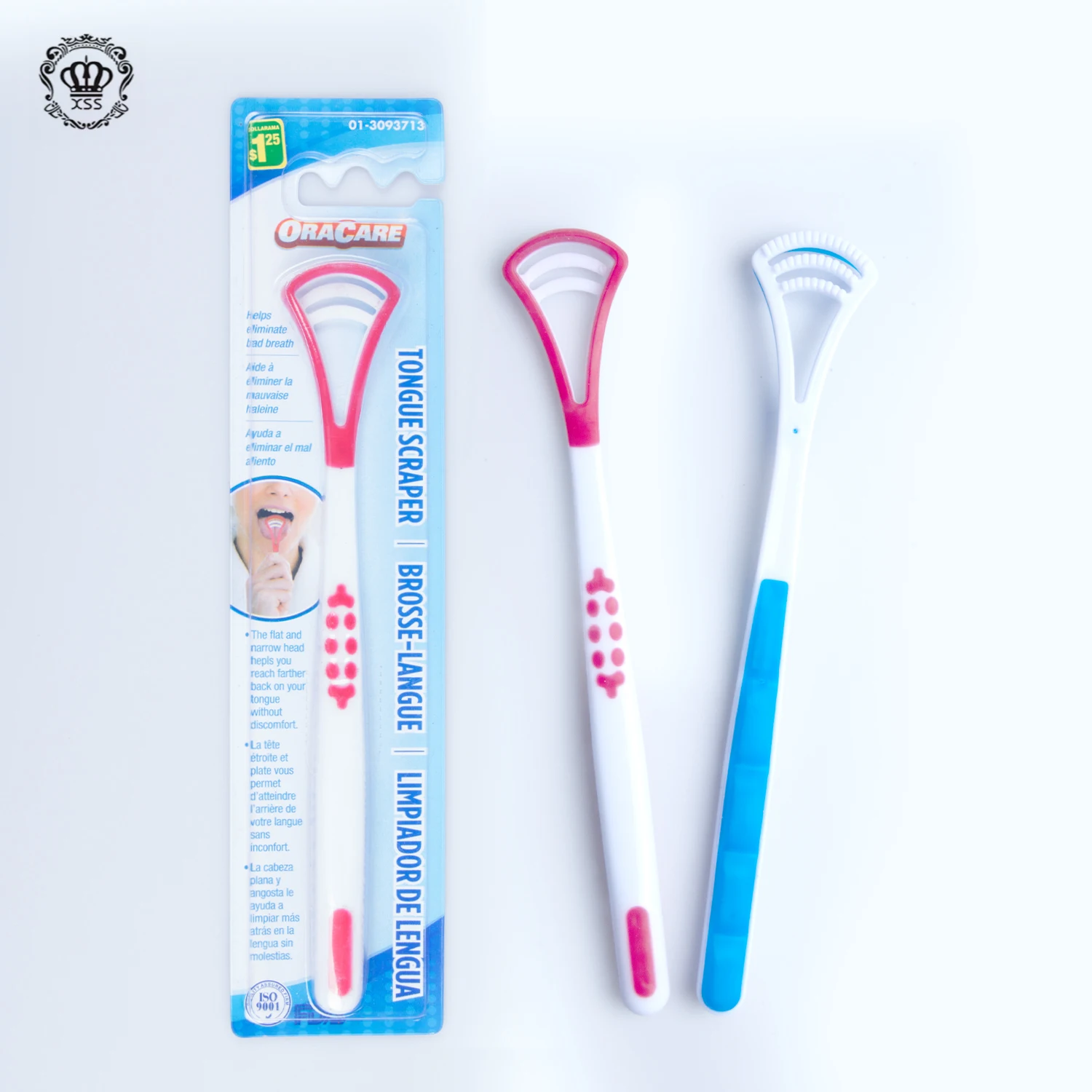 Высококачественная красочная силиконовая щетка для чистки языка XiBrush пластиковый скребок