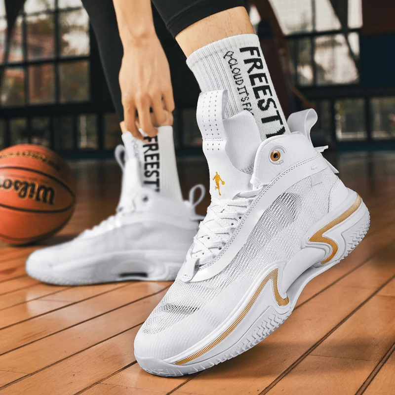 Proper Price Top Quality Running Basketball Sports Shoes Men Branded Basket Shoes