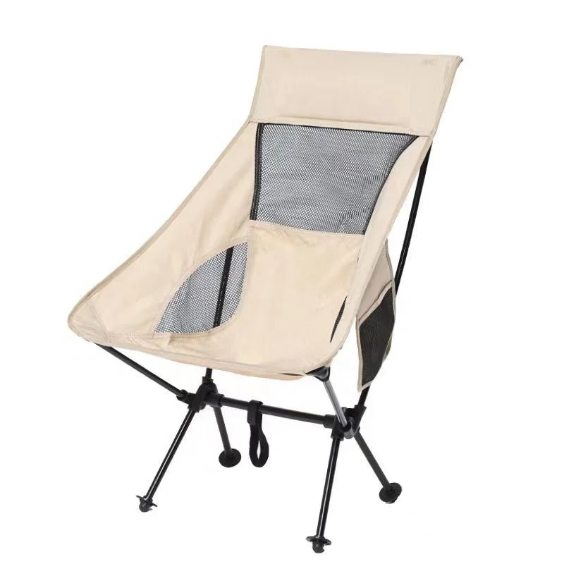 Ground Folding Chair, Beach Chair, Camping Chair Lightweight Aluminum Travel Fabric Foldable Customized Outdoor Furniture