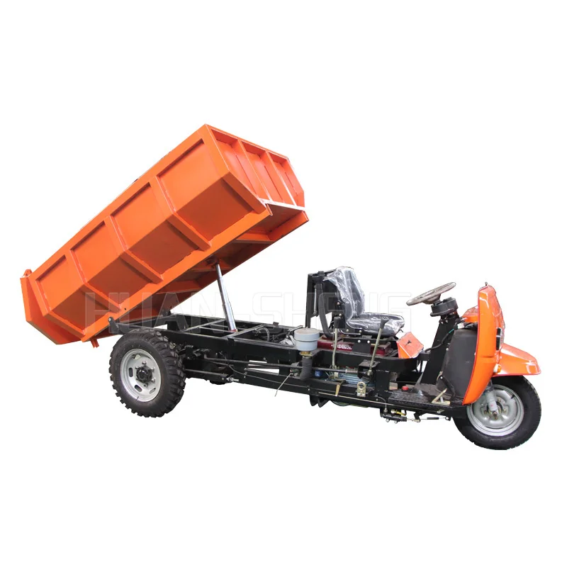 One-Year Warranty Stainless Moped Steel Cargo Tricycle Dumper 2t With Hydraulic System