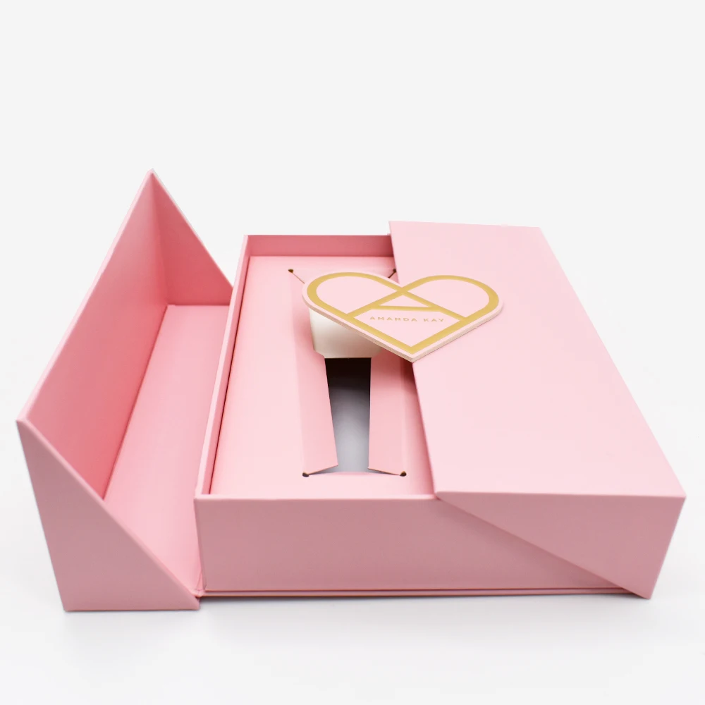 Customized Embossing Logo Double Flip Opening Packaging Cosmetic Skincare Gift Box