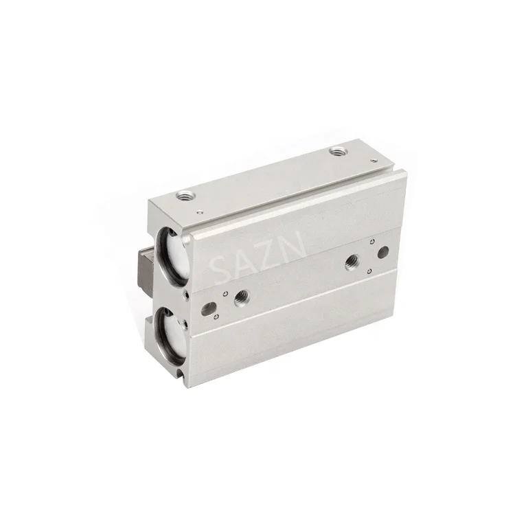 MHF2 Small Low Profile Thin Parallel Air Pneumatic Grippers Slide Table Cylinder