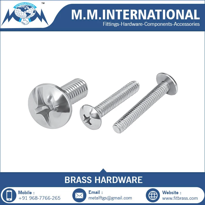 High Strength Brass Pan Head Slotted Machine Screw