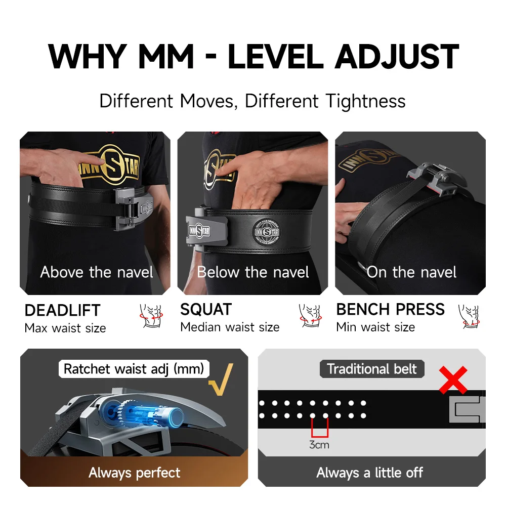 Gym Belt 13mm Lever Fitness Back Waist Custom Berserk Powerlifting Belts  Weightlifting Weight Leather Lifting  for Men Anime