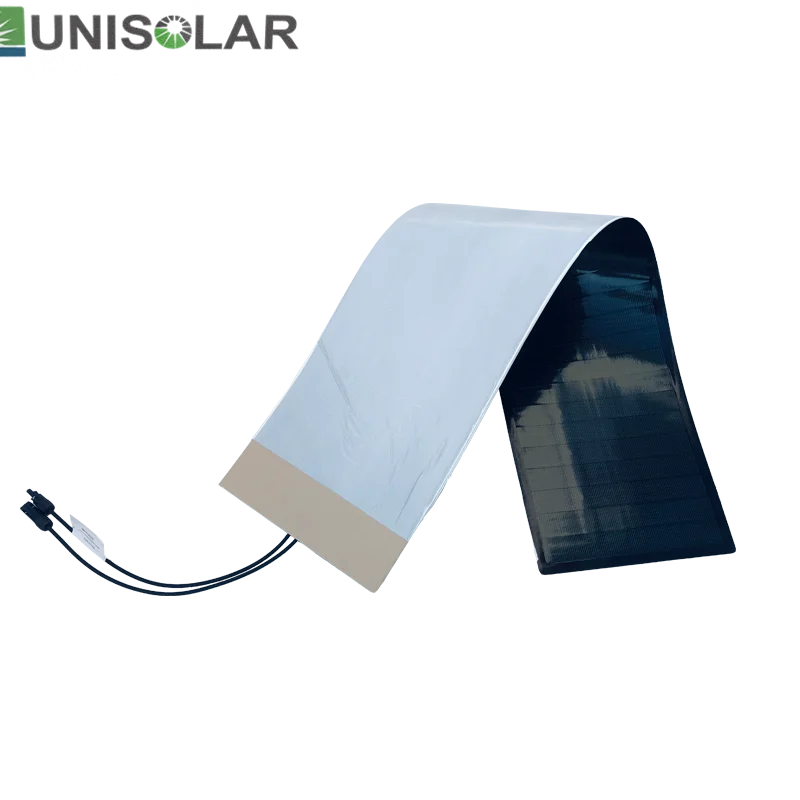 70W Flexible Laminated Solar Panel Peel and stick installation, triple junction amorphous silicon solar cell