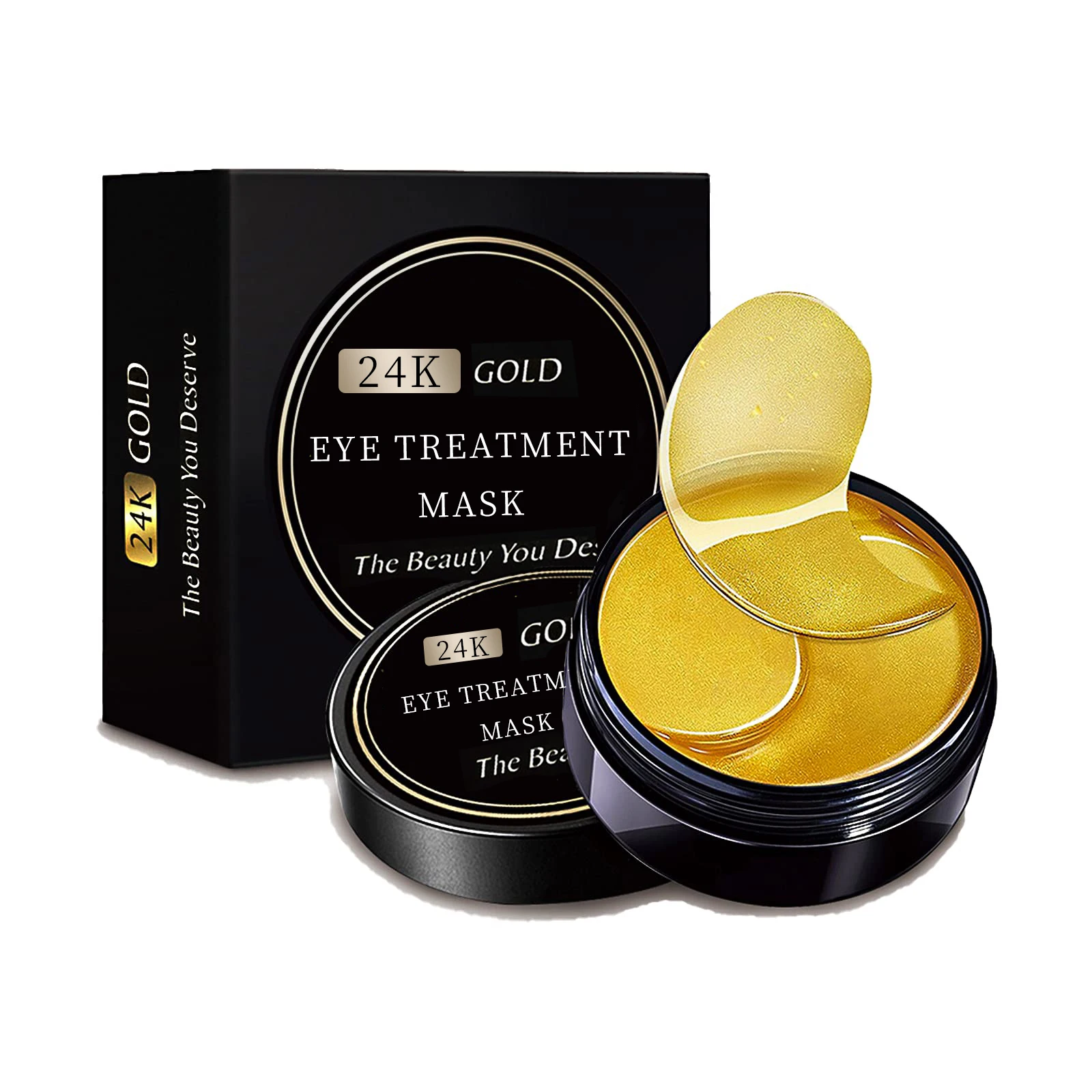 OEM Private Label Eye Mask Collagen Eye Pads Green Seaweed Anti-Aging 24K Gold Eye Mask Patches