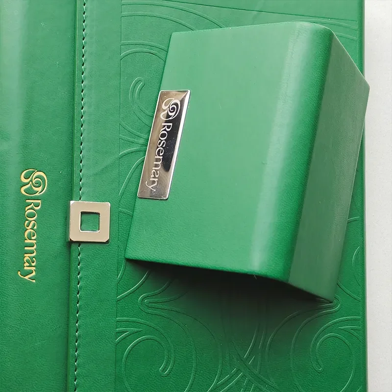 Pink Gift Sets Custom Corporate Promotional Gifts Item With Logo Name Card Holder And Notebook Gift Set