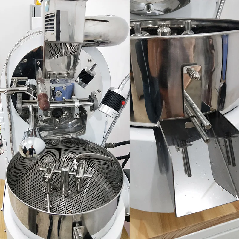 Stainless steel electric heating and gas Bean Product Coffee Roasting Equipment Roaster