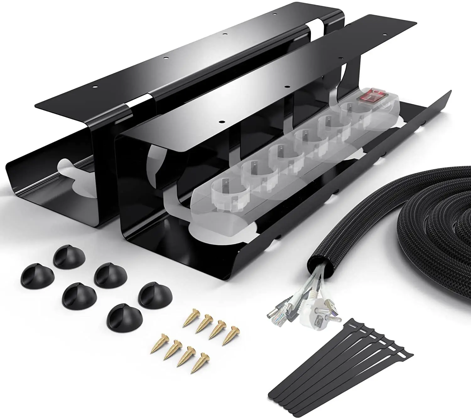 Under Desk Cable Management Tray Steel Cable Tray Ladder For Power Supply Wire Management Rack