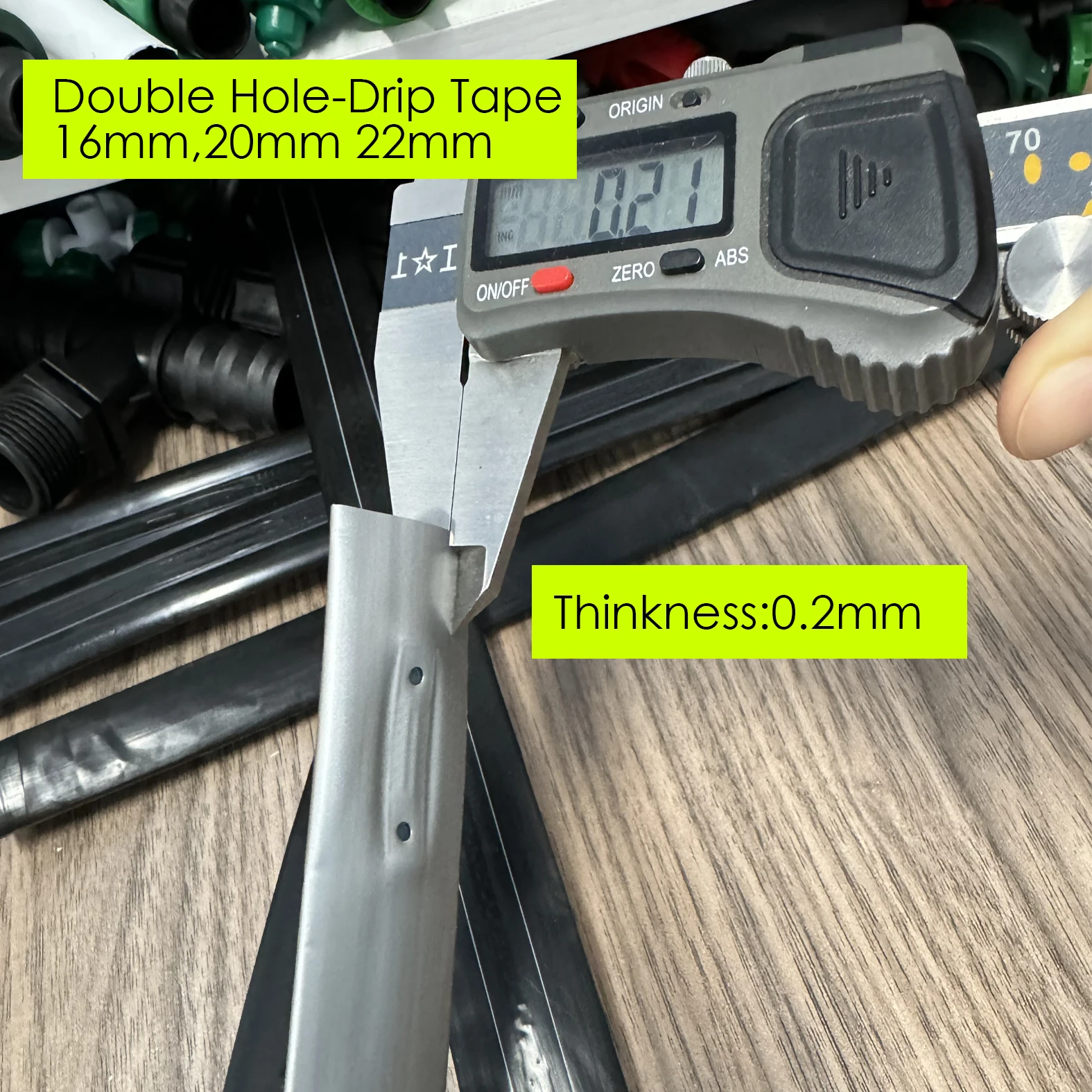 16mm drip line Drip Irrigation system  double  hole drip Tape/pipe  for greenhouses vegetables fruits