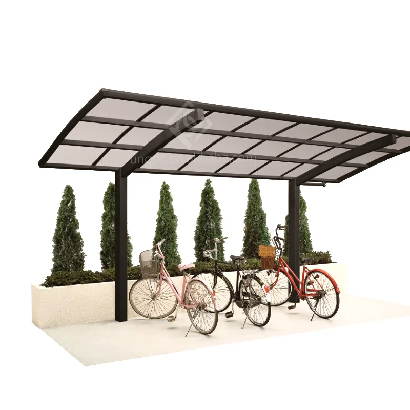China supplier modern large shade polycarbonate sheet roof garages canopies bike carports
