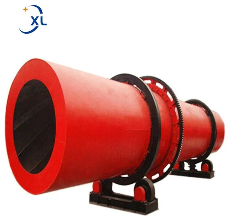 Industrial Biomass Furnace Sea Sand Wheat Straw Salt Rotary Drum Dryer CE