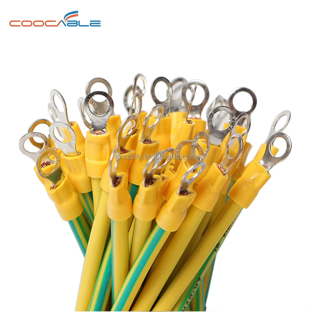 1.5mm 2.5mm 4mm 6mm 10mm 16mm 25mm Yellow and Green Ground Cable Flexible Earthing Solar Wire
