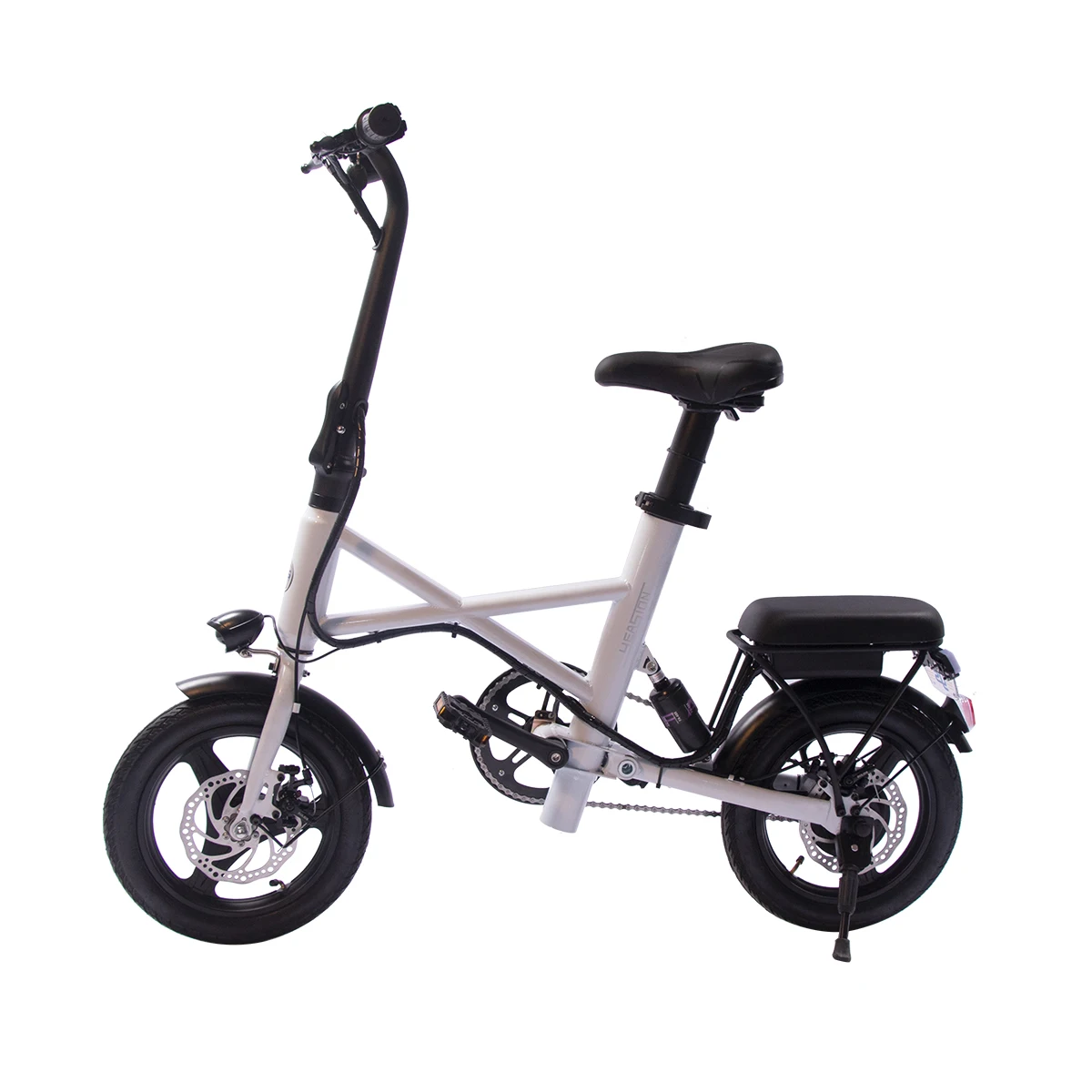 New arrivals 14inch wheel foldable folding E bike 36V/7.5Ah two seat electric bicycle 350W high power electric city bike