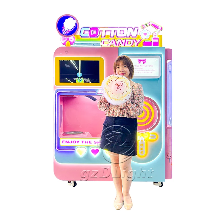 Candy Floss Machine For Sale Hot Commercial Sugar Manufacturing Cheap Automatic Cotton Custom Vending Machines Gum Machines