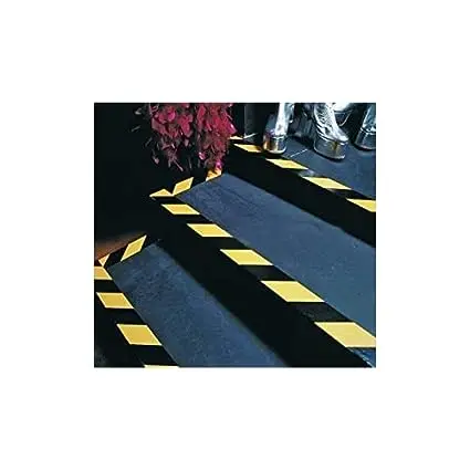 Black & Yellow Hazard Warning Safety Stripe Tape