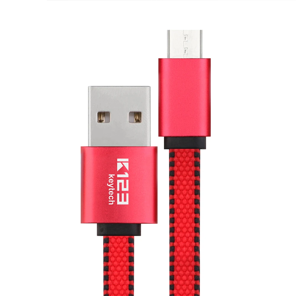 K123 Durable Flat Cable for Samsung Galaxy S7,Samsung Galaxy S6,J7 Edge Kindle Note 5 Android Micro USB Charging Cable