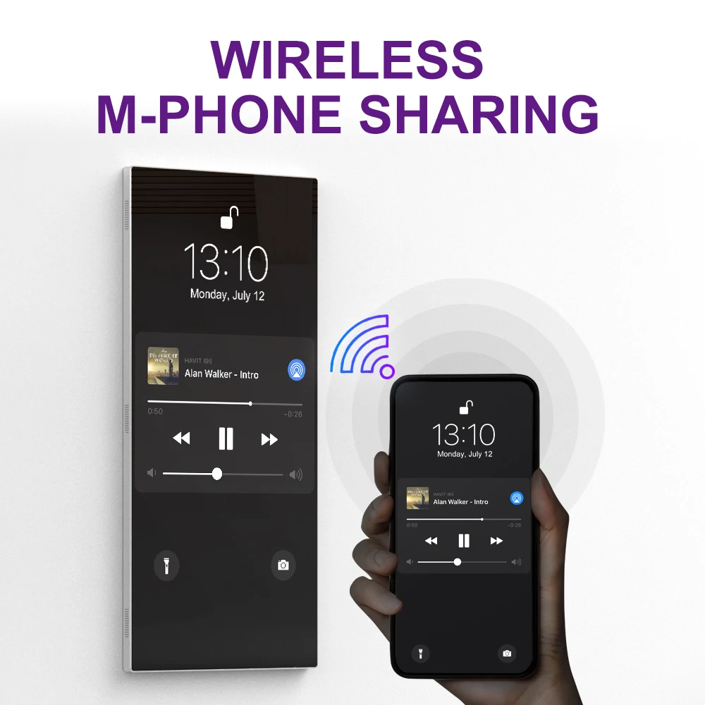 32 43 Inch Lcd Display Wall Mounted Capacitive Touch Screen Magic Smart Mirror Fitness