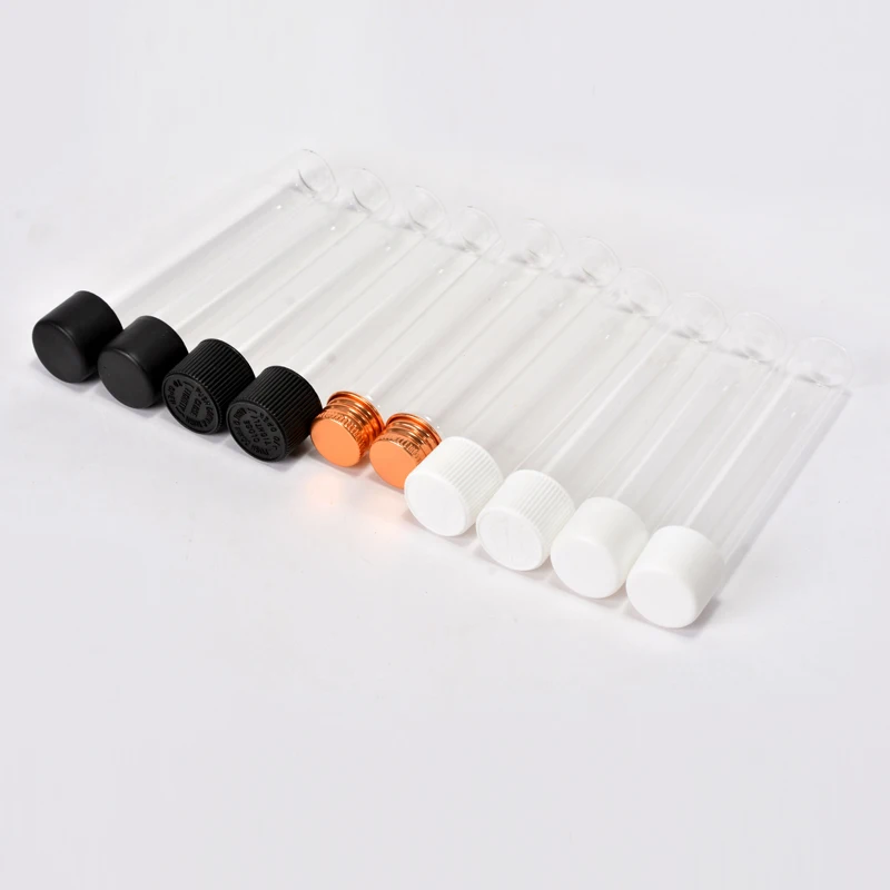 
Glass Doob CR hat Vial Joint Blunt-Pre-Rolled Plastic Tube With Screw Top Lid 