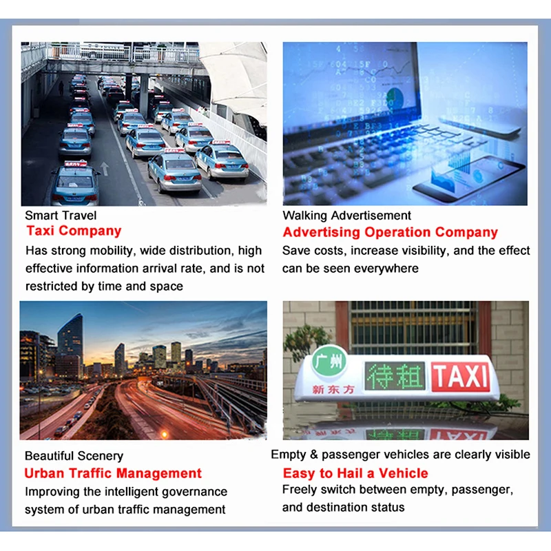 Производитель прямое такси частный автомобиль светодиодный Hd верхний свет рекламный экран интеллектуальный пустой пассажирский полноцветный