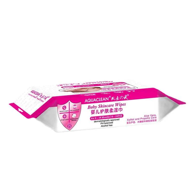 30 Sheets Non-woven Alcohol-free Fragrance-free Baby Wipes