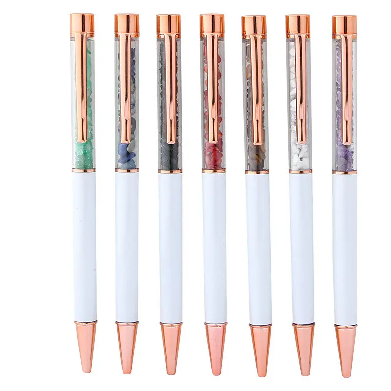 Ручная работа оптовая продажа розовое золото металл натуральные разные цвета розовый кварц исцеляющая Хрустальная