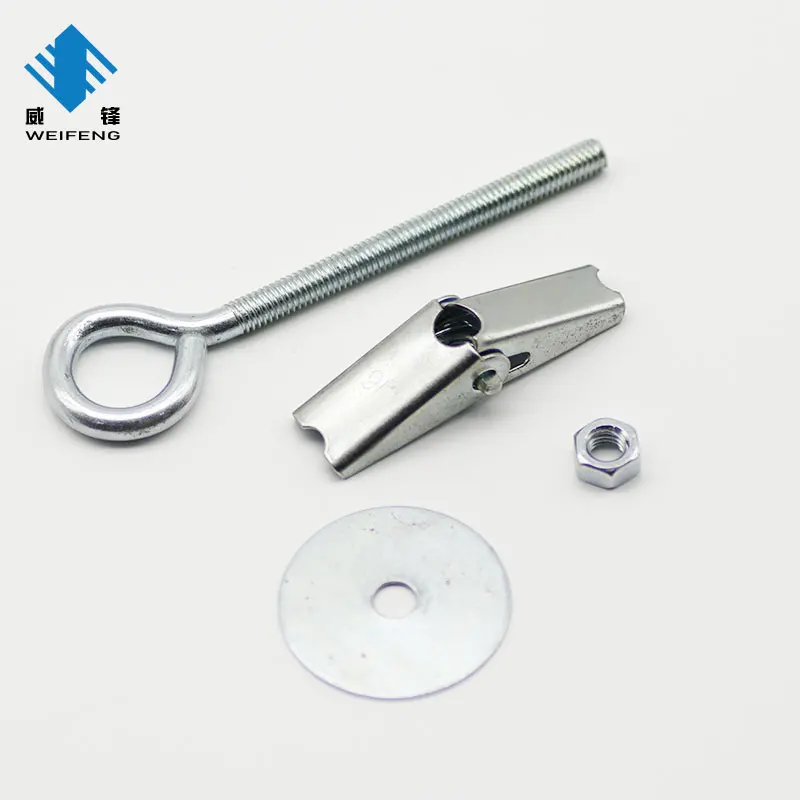 Zinc Plated Butterfly Spring Toggle Fixings with Screws Hollow Cavity Wall Anchors