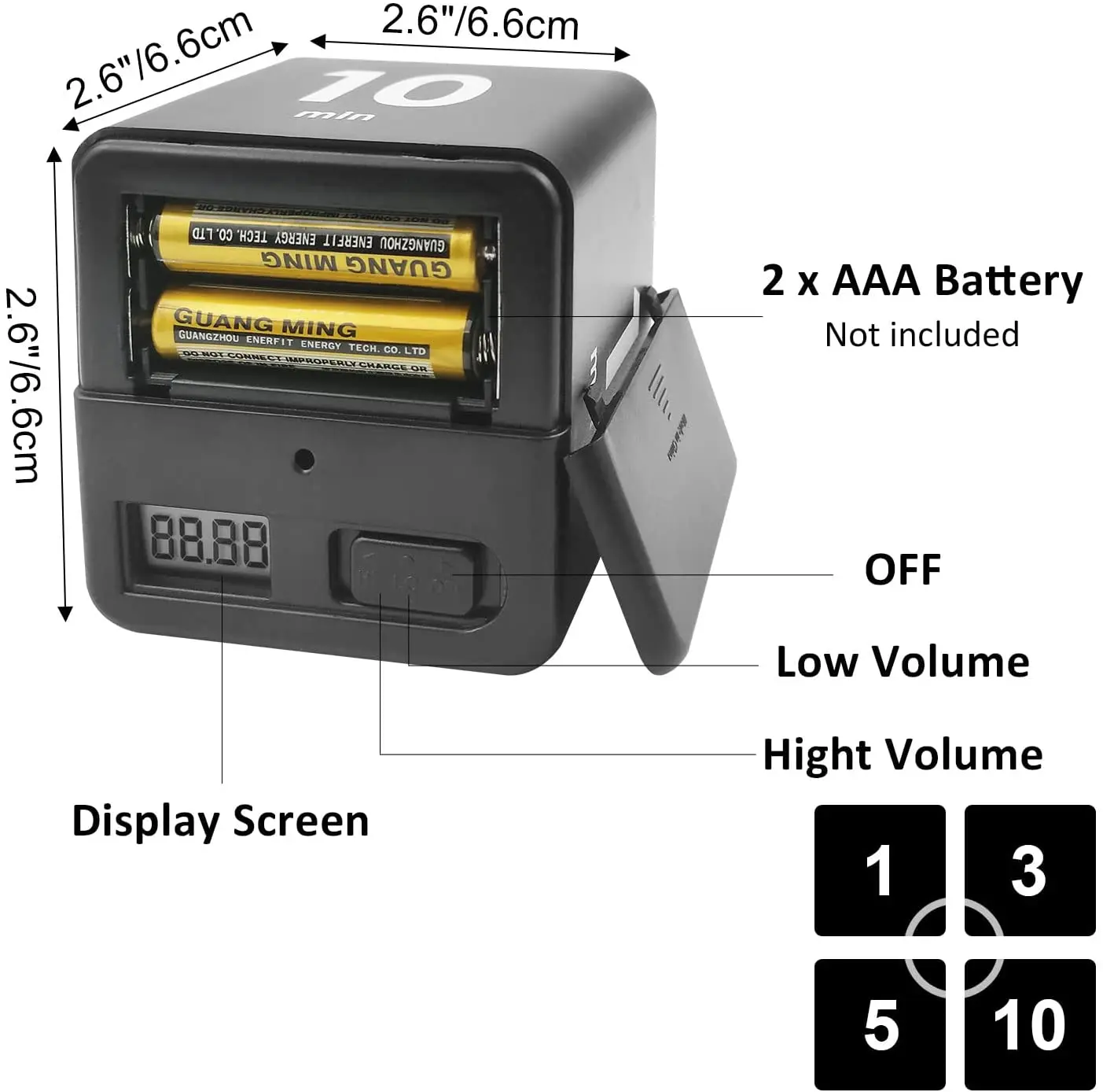 Simple and convenient timer rubik cube timer No setup required