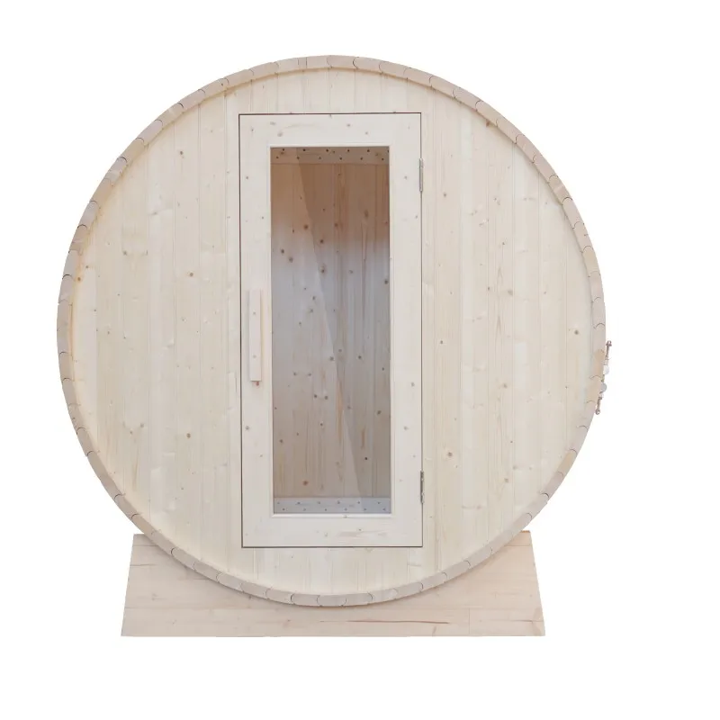 4-6persons Finnish spruce wood/pine/hemlock/red cedar outdoor traditional barrel sauna