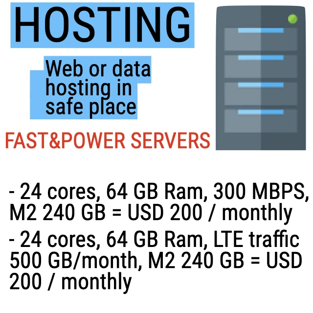 
Web hosting in safe place 