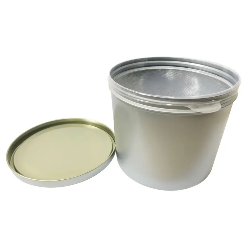 chemical use empty 1kg 2kg 2.5kg round adhesive tin can ink solvent tin can packaging