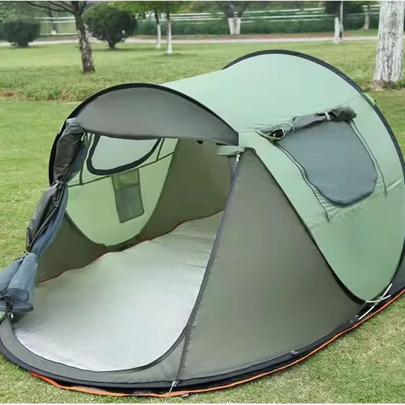 Tent Outdoor Camping Fully Automatic Boat Type Tent Tunnel  Camping  Quick-Opening Waterproof Rainproof Tent