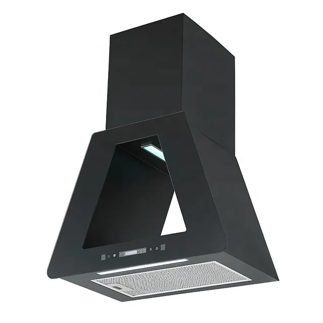 Vertical RGB light Home Appliance kitchen Cooker Hood  Electric canopy Range Hood chimney extractor