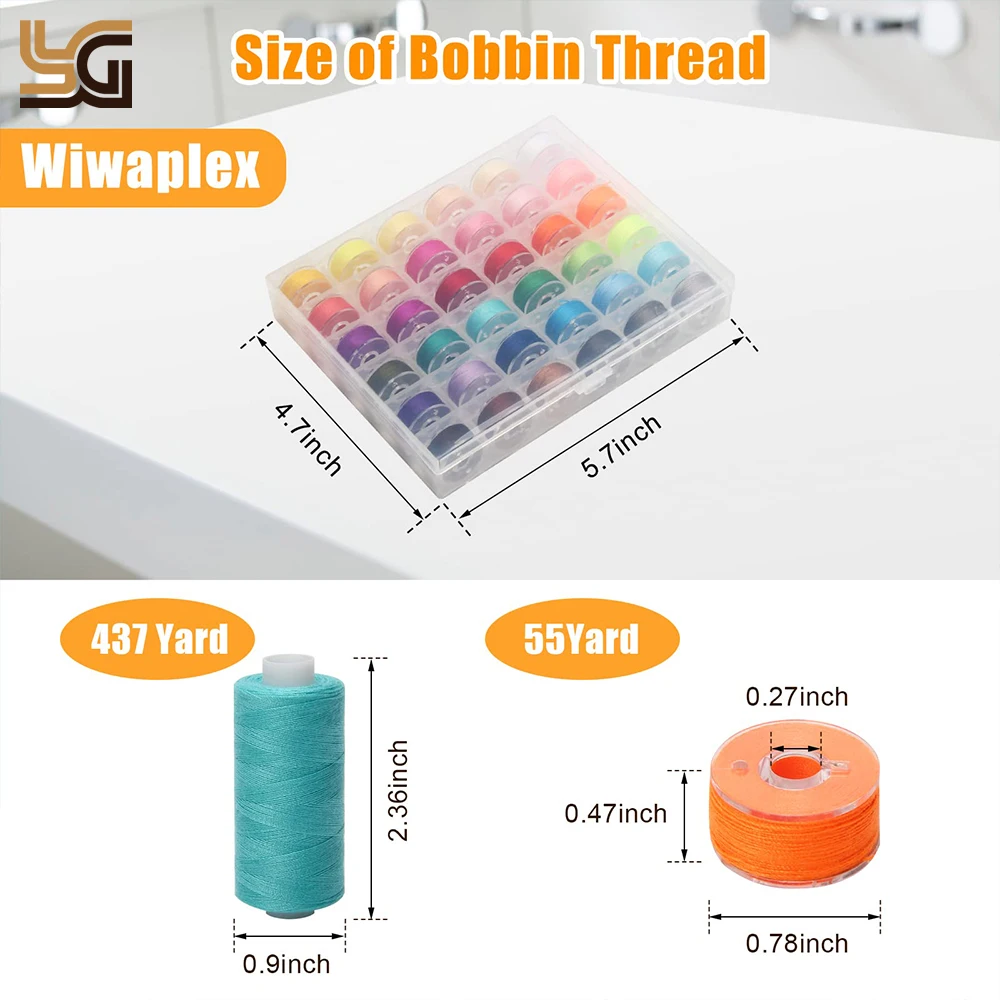 72pcs Sewing Thread Set Popular Colors Sewing Threads for Hand Machine Sewing Suitable for Brother