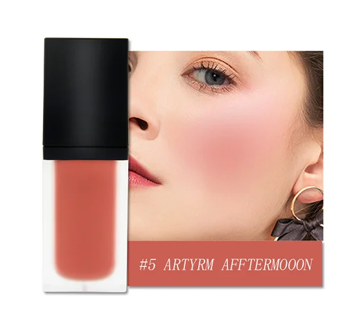 5 Colors Private Label Vegan Waterproof Easy to Color High Quality Liquid Blush Oem