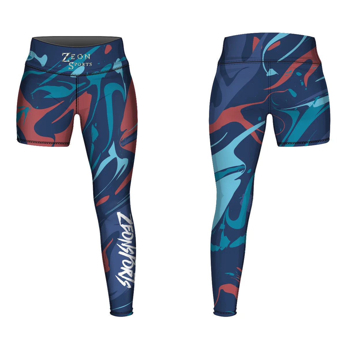 New arrival custom logo design womens Yoga leggings tights pants one single legged legging yoga pants tights