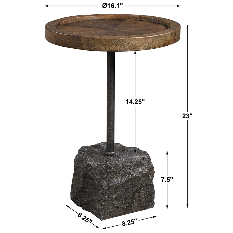 North Europe Post Modern Round Sofa Side Table Metal Marble Relax Mini Style Coffee Table