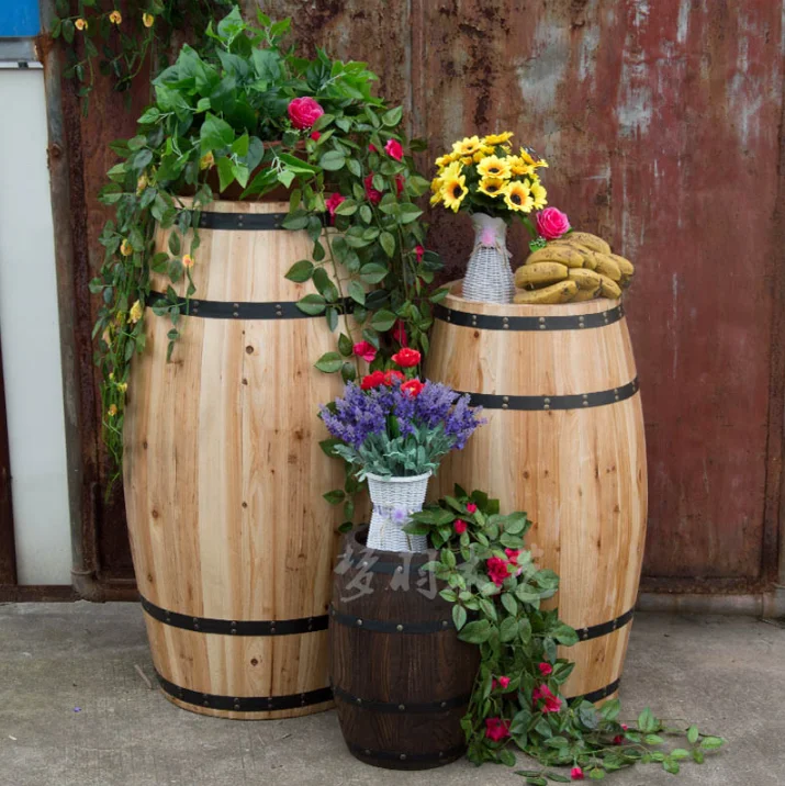 
Log color beer barrel wooden barrel 