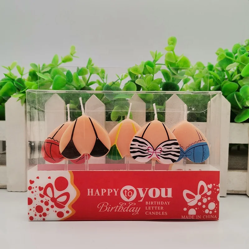 Сексуальное бикини форма торта на день рождения свечи для вечеринки на день рождения/торт ко дню рождения партии свечей