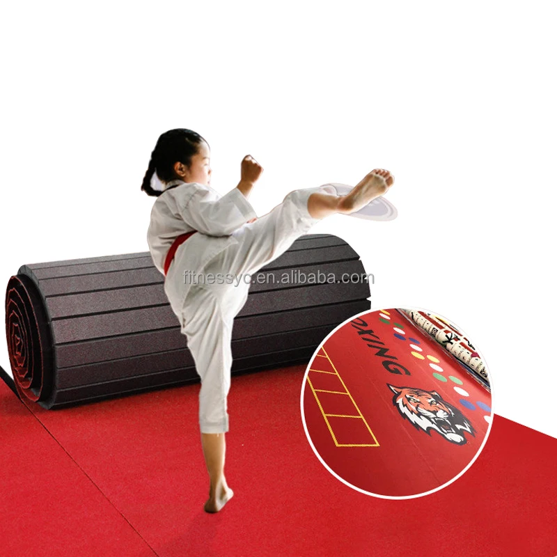 BJJ Custom Roll Judo Vinyl Wrestling Martial Arts Foam Karate Taekwondo Tatami Aikido Floor Mats XPE Gymnastics Cheerleading Mat