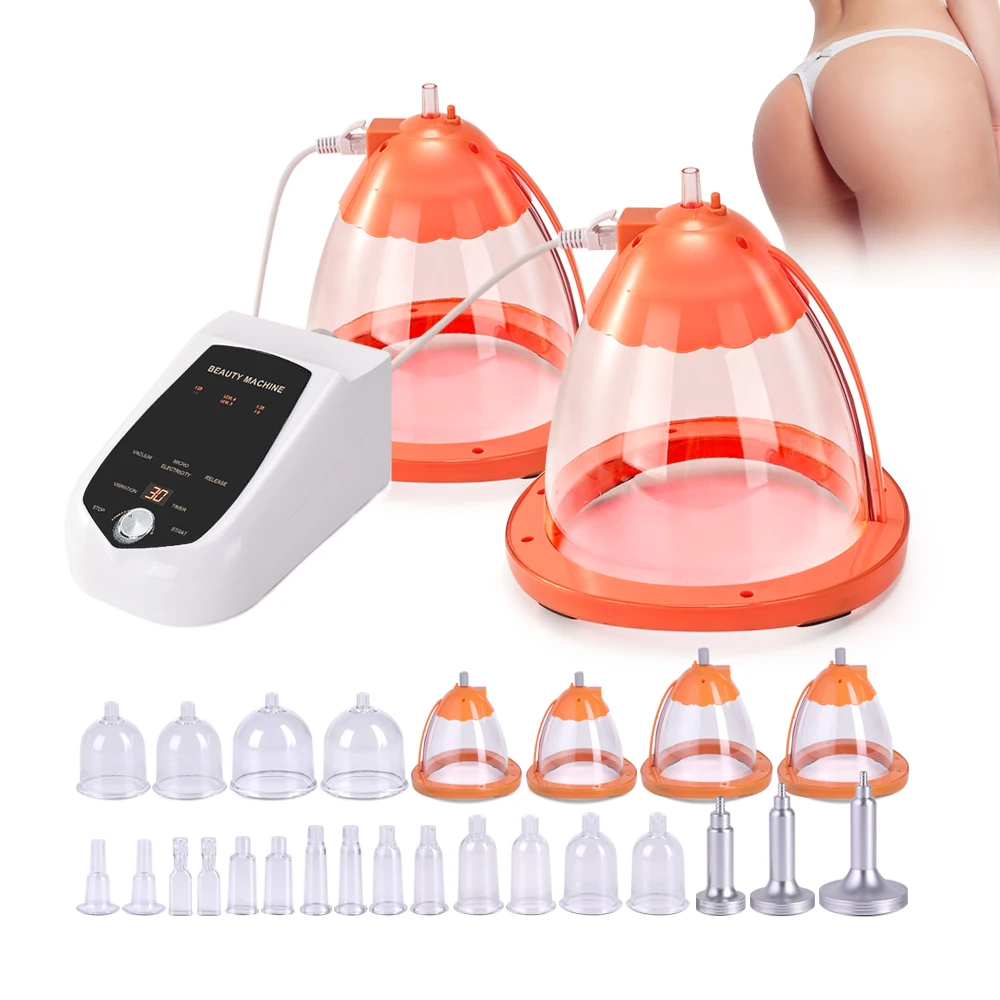 electric ems vacuum cupping therapy butt lifting enhancement 18cm XL cup breast buttocks enlargement lift machine