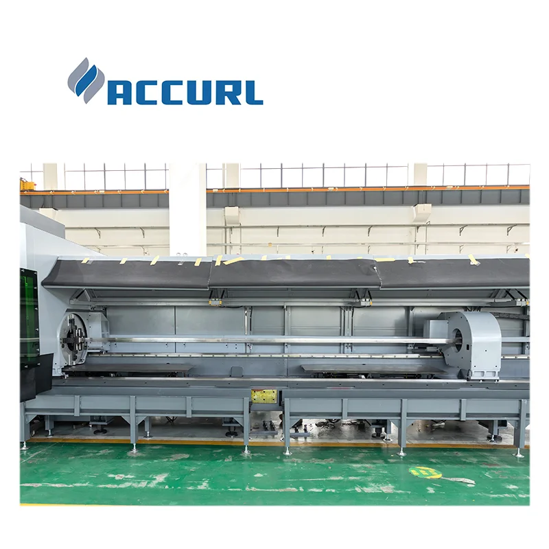 ACCURL H beam profile processing square pipe laser cutter 3kw 6kw laser cutting machine for metal stainless steel tube