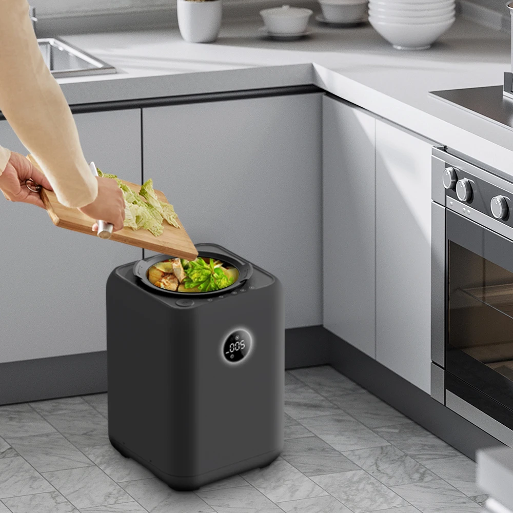 Non-smell Super Quiet Kitchen Food Cycler Composting Machine Electric Waste Food Recycling Machine Garbage Disposal Machine 