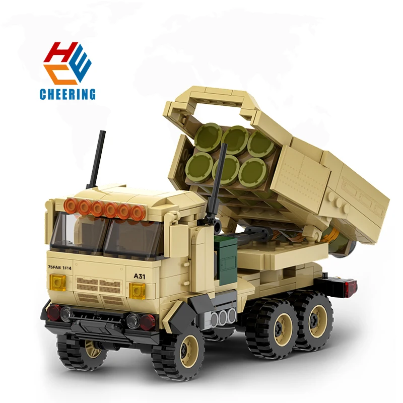 Военная серия 3511 M142 HIMARS ракетная артиллерия модель Детский развивающий конструктор набор игрушек блоки кирпичные украшения