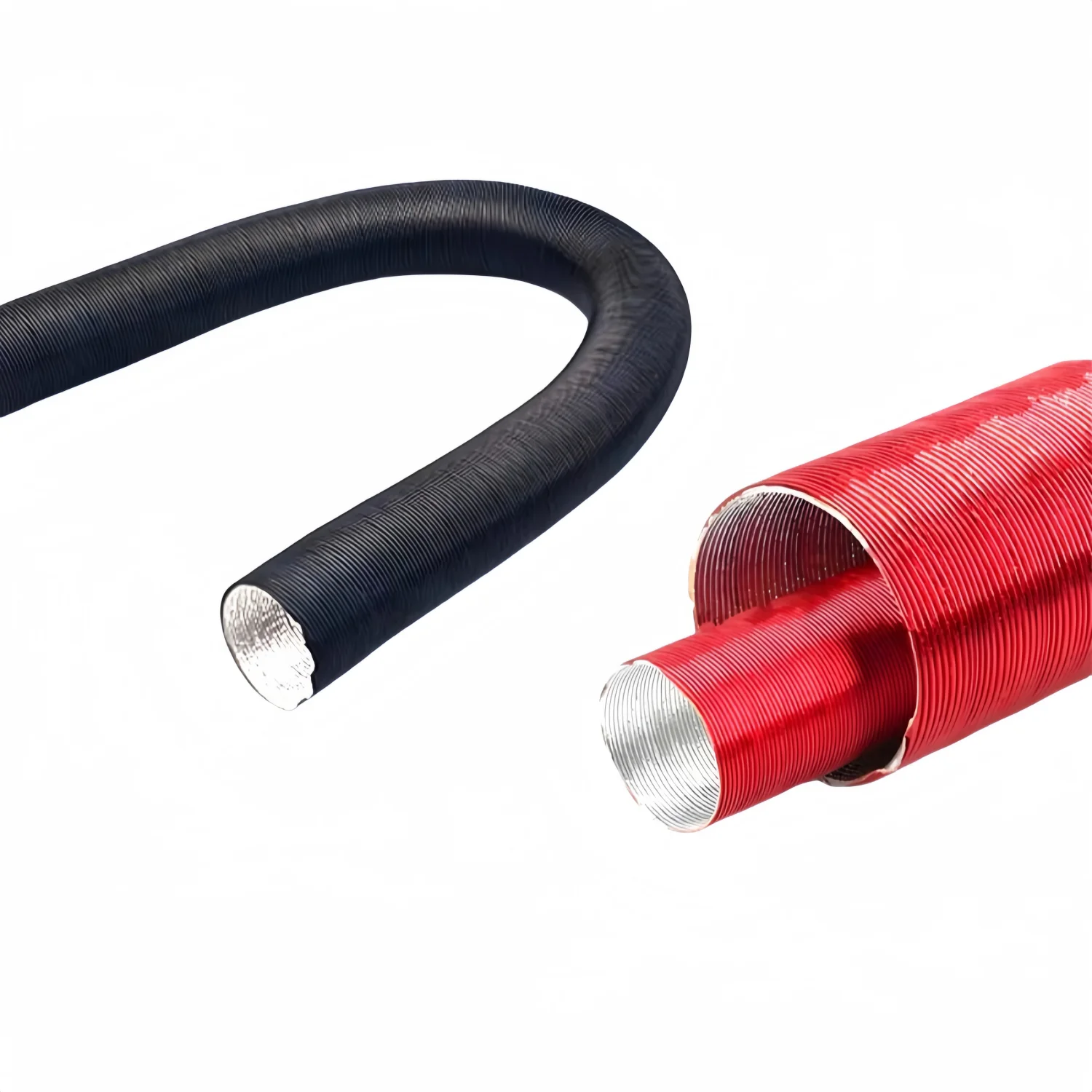 24mm 42 60 75 90 mm Heater Duct Hot & Cold Air Ducting Fit Compatible Diesel Heater Outlet Pipe Exhaust Hose Line Aluminum Foil