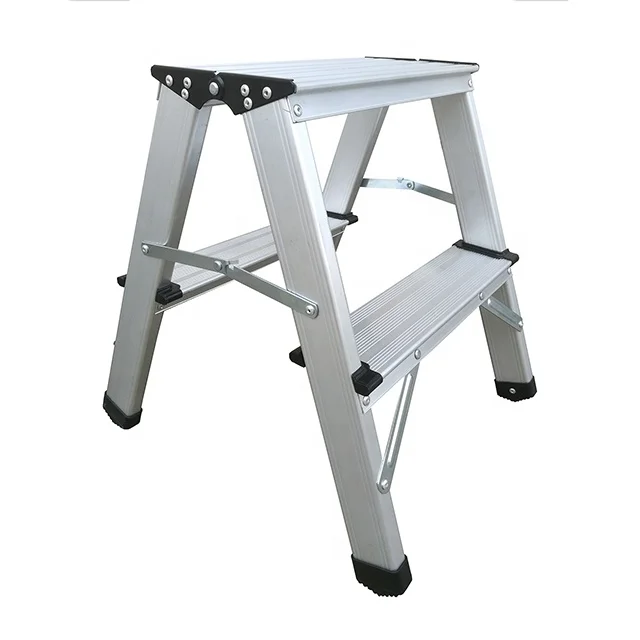 Foldable work platform Ladder Aluminum with Secure Locking Work Bench Stool Ladder