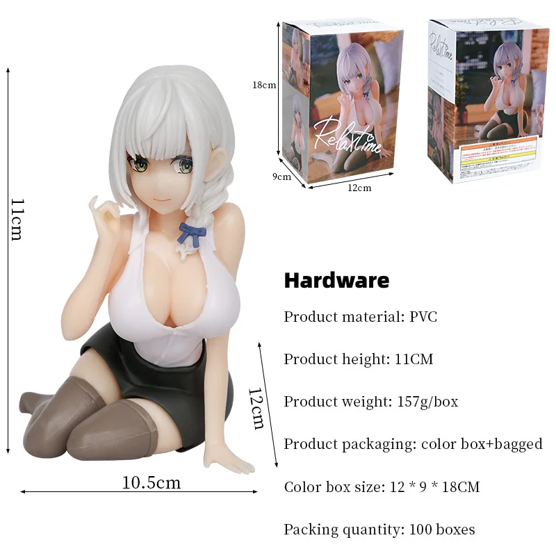 Hot Sale Toy GK Silk Girl Shirogane Noel Virtual Idol Anime sexy girls Action Figures saxy doll