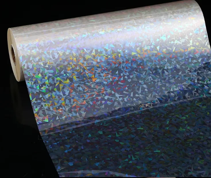 25 микрон голографическая пленка bopp для ламинирования с клеем EVA