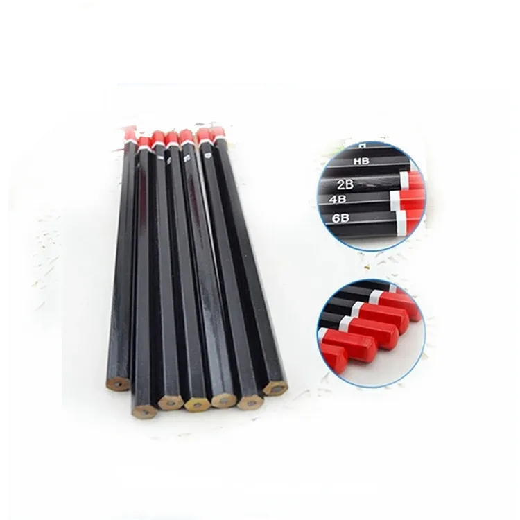 2023 High Quality HB 2H 2B 3B 4B 5B 6B Safe Standard Wood Pencils Painting Sketch Drawing Pencil Art Set School Supplies Pencil