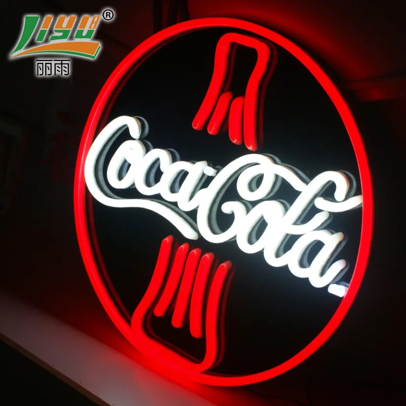 Комнатный наружный дропшиппинг настенный подвесной неоновый свет буквы светодиодный неоновый знак Пользовательский логотип